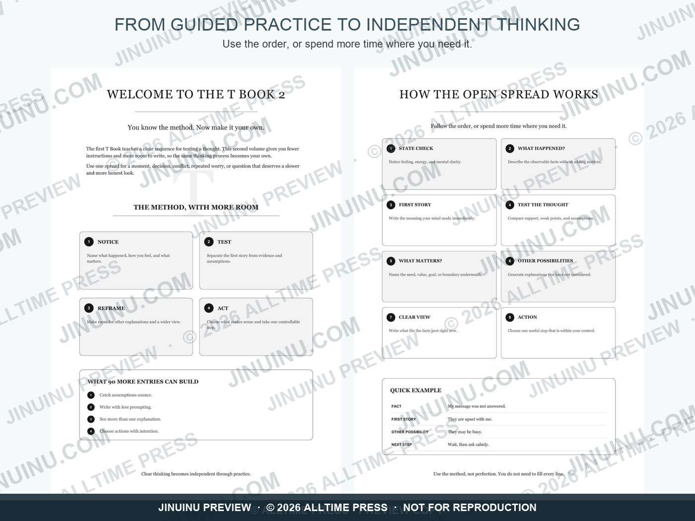 Welcome and open-spread guide