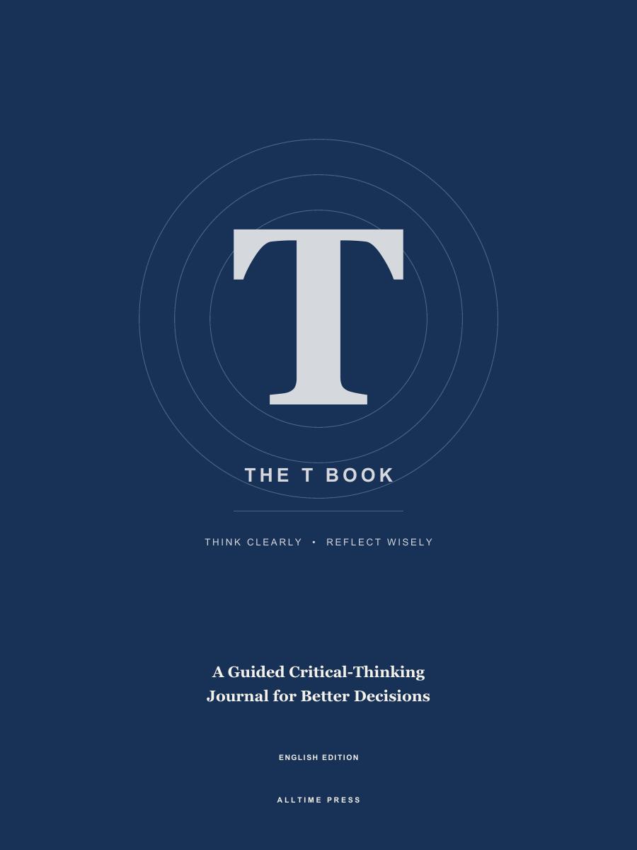 Latest English edition of The T Book with a large silver T on a navy cover